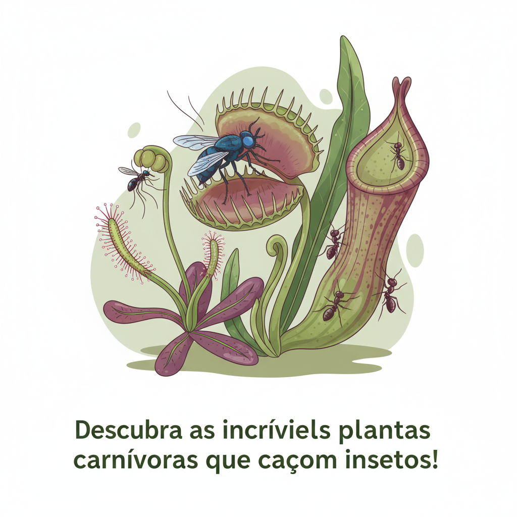 Descubra as incríveis plantas carnívoras que caçam insetos!